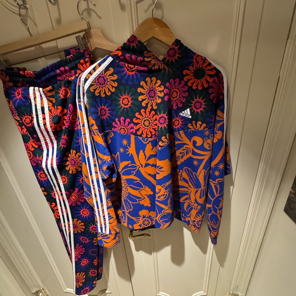 Adidas Multicolor Floral Track Suit